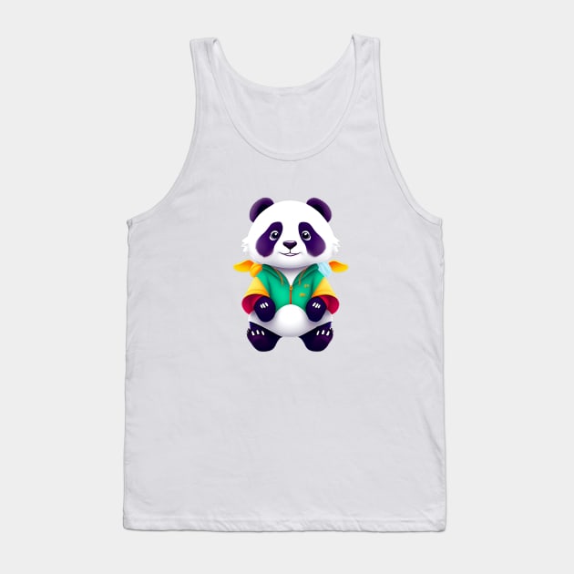 Panda cute classic Tank Top by LATAVIdesign